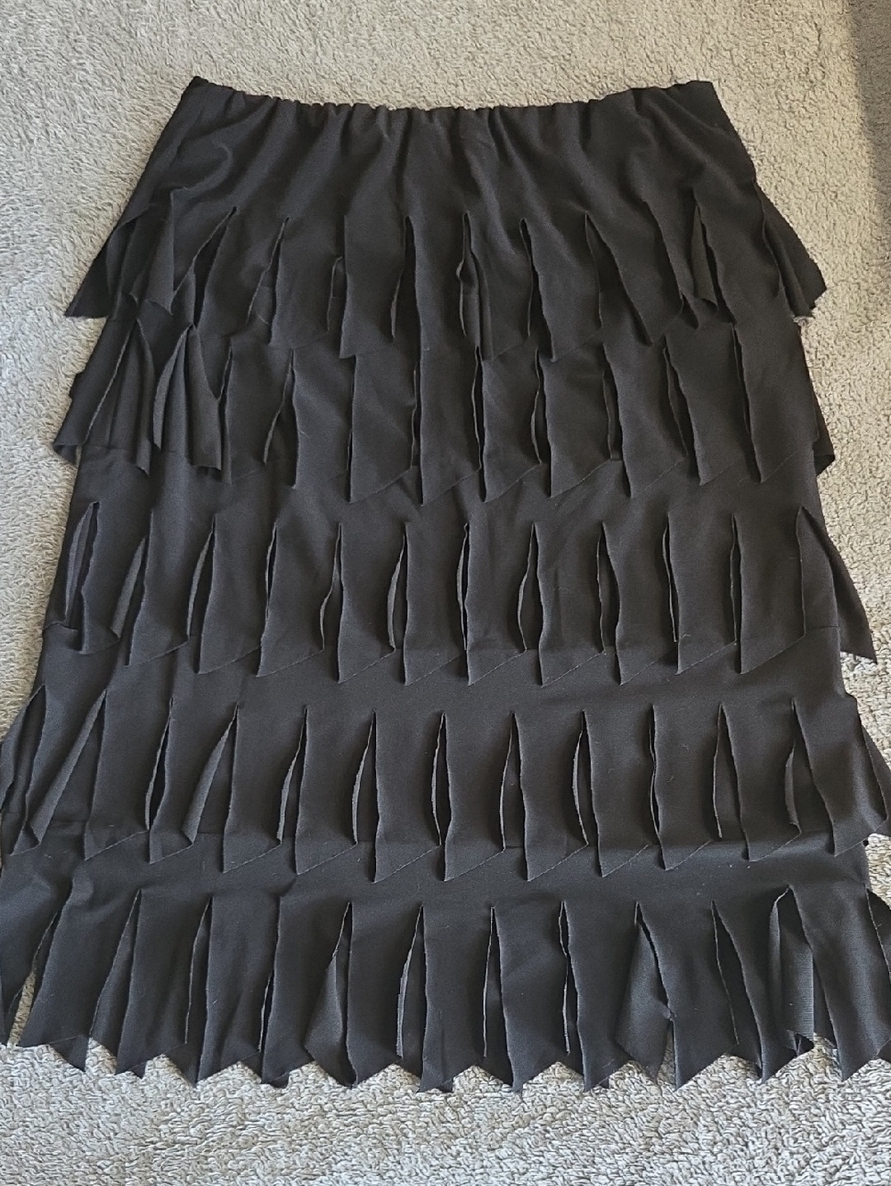 Sz XL Vintage Paniz Tiered Layered Flapper Skirt Tznius Modest Jewish Muslim